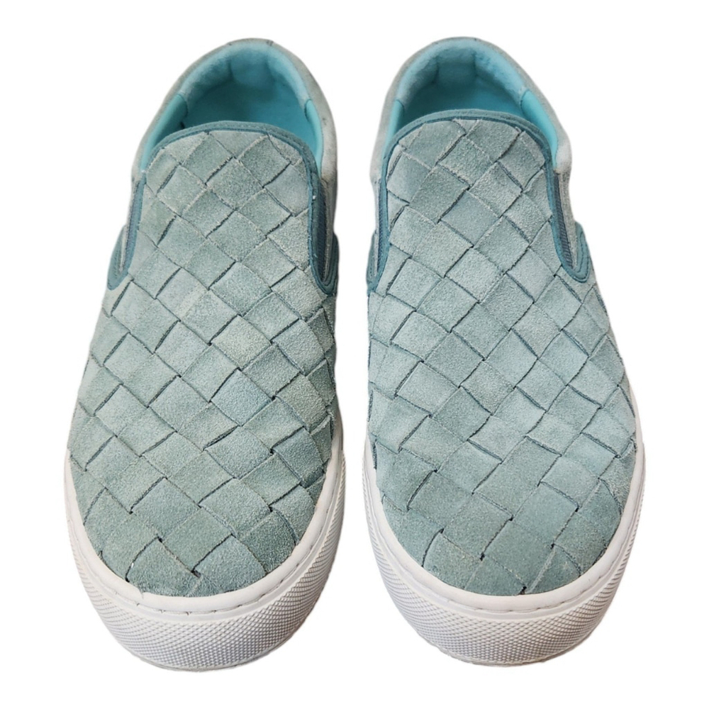 Marc Fisher LTD Calla Women's Suede Slip On Teal Mint Blue Green , Size 9 - Picture 4 of 12